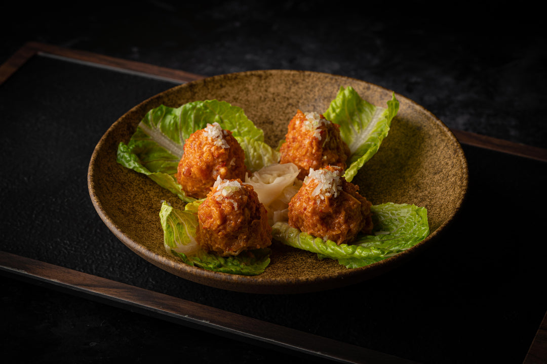Spicy Toro Tartare on lettuce