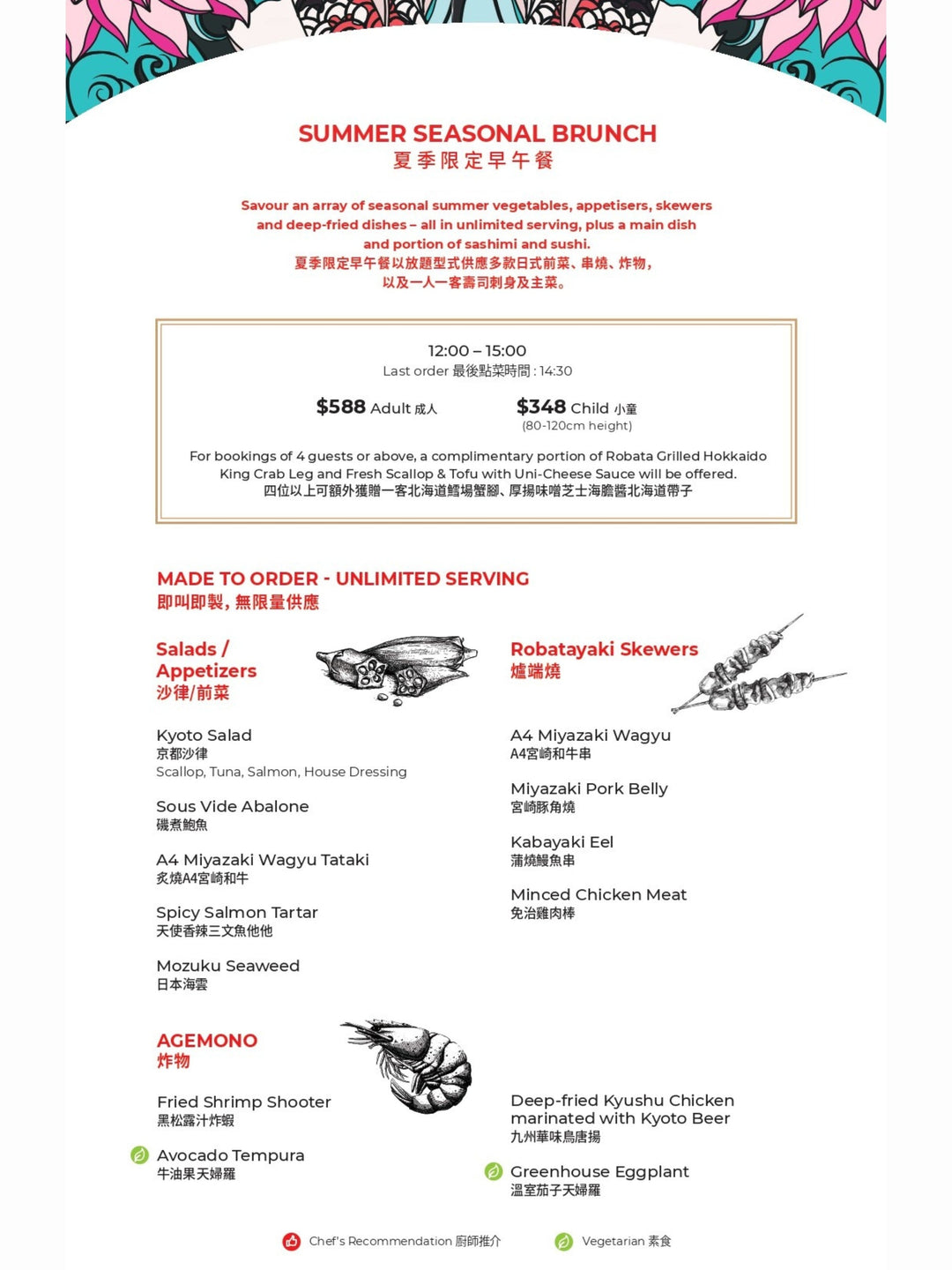 Kyoto Joe Golden Week Brunch (26% OFF) [DEPOSIT]