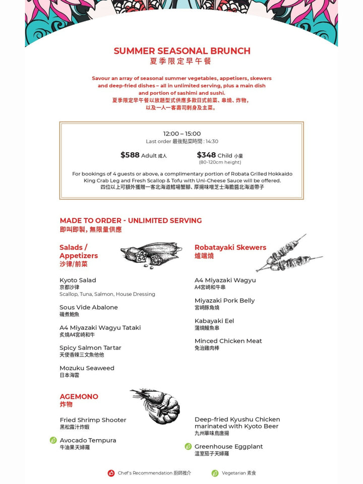 Kyoto Joe Golden Week Brunch (26% OFF) [DEPOSIT]