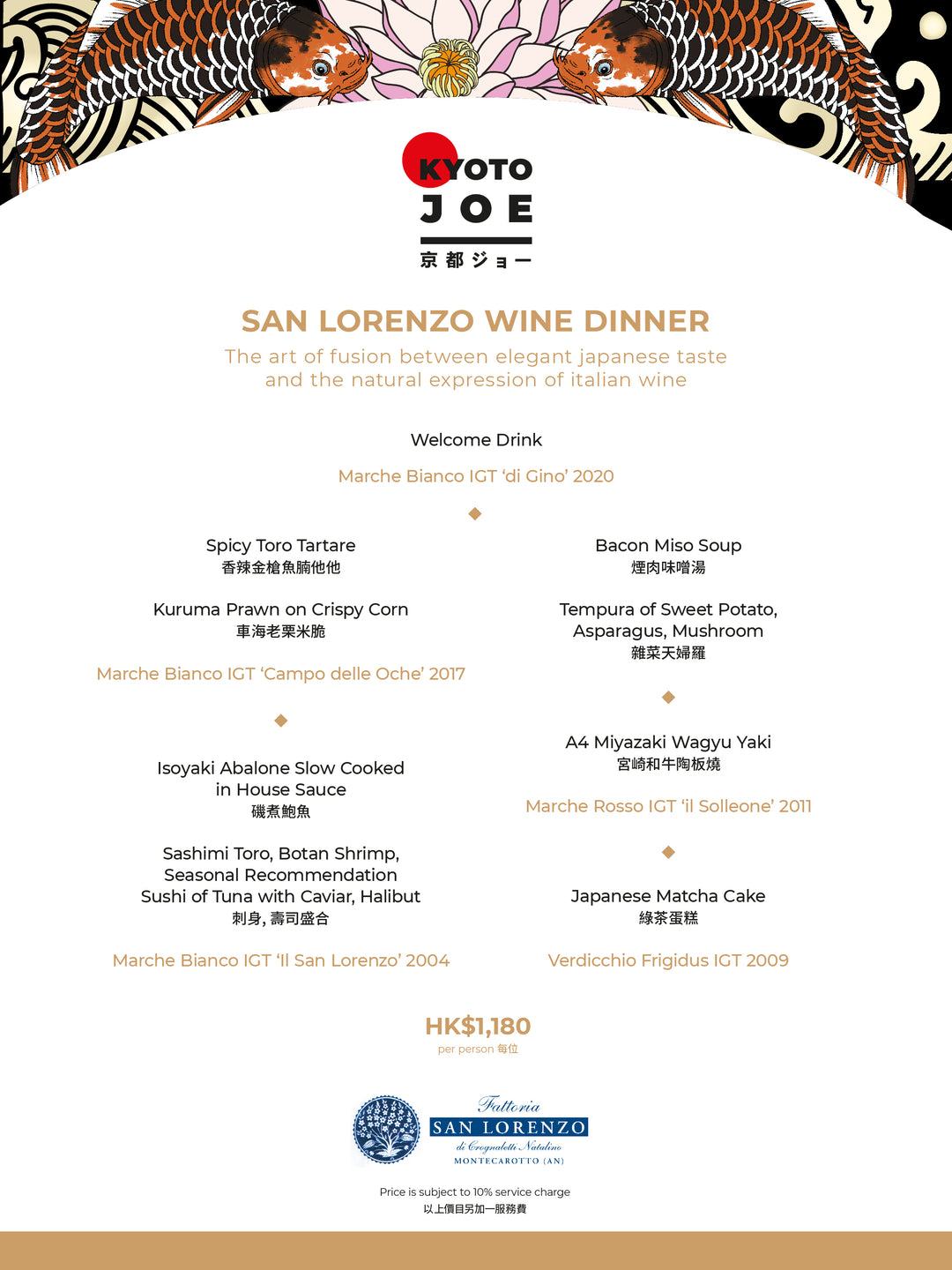San Lorenzo Wine Dinner